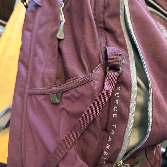 North Face Women's Surge Transit Laptop Backpack, Blackberry Wine - Picture 4 of 5